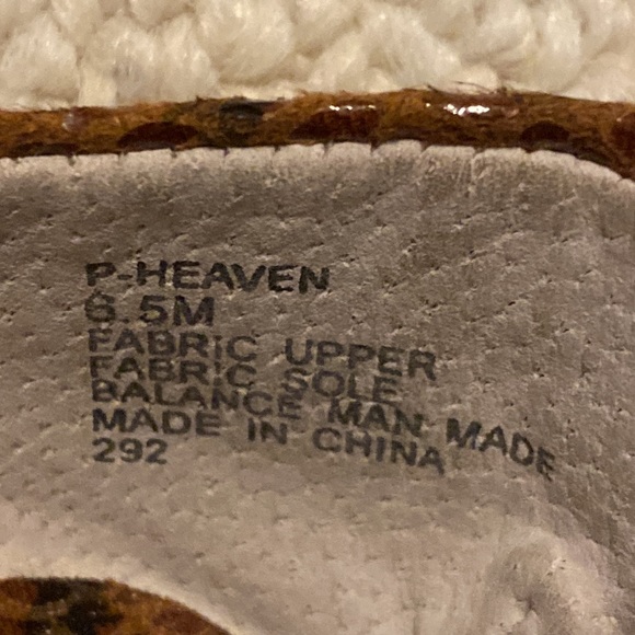 Steve Madden P-Heaven Patent Flat Ballet Style Shoe Snakeskin Leopard Pattern - Picture 14 of 14